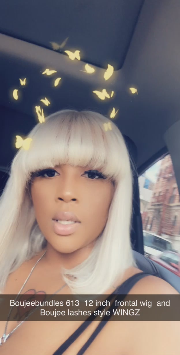 613 Brazilian straight Frontal Wig